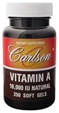 Carlson Laboratories - Vitamin A, 10,000 IU, 250 softgels