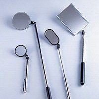 Yellow Jacket 78099 1-1/4" round magified mirror - w/pocket clip & insulated head, (7" to 19" extension)