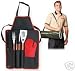 GOURMET 7 PIECE BARBECUE APRON - STEEL UNTENSIL SET Image