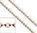 Copper 1.5x2mm Flat Oval Cable Vintage Chain