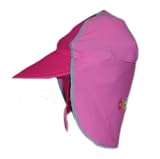 from Bright Bots Bright Bots Australian Sun Protectin UPF50+ Legionnaires Sun Hat Pretty Pink size Medium (approx 12-18 months)