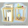 CPU and printer stand - maple