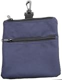 Zippered Golf Caddy Pouch Clip Navy