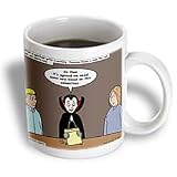 Rich Diesslins Funny Religious Light Cartoons - Dracula on the Church Outreach Committee - Mugs