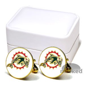 Miami Dolphins NFL Executive Logo Cufflinks