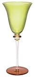 Santa Barbara WIN4-8425E Alan Lee Wine Glass, Olive Sienna