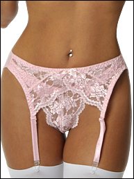 Luster Lace Garter Belt Plus