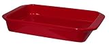 Chantal Ceramic 3-1/4-Quart/9x13 Rectangular Baker, Glossy Red