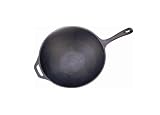 King Kooker CI2 Cast Iron Stir Fry Wok