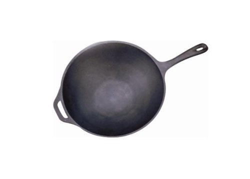 King Kooker CI2 Cast Iron Stir Fry Wok
