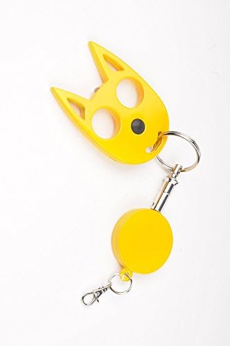 Best Self Defense Personal Protection Weapon Keychain KeyKitty with Flashlight-Solid Plastic-5 Colors-Never Lose Your Keys Again-Attach to Purse