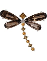 Sterling Silver-Dragonfly Brooch by US Gems
