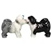 KISSING OLD ENGLISH SHEEPDOG Dogs Salt & Pepper Shakers New Gift