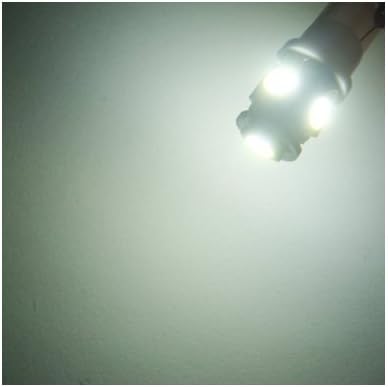 NadoTuning 10pcs T10 194 168 W5W 5 SMD 5050 WHITE LED Car Wedge Tail Side