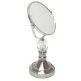 Aquatico Cento Double Face Adjustable 5X Pedestal Vanity Mirror, Extra Large Acrylic... by 