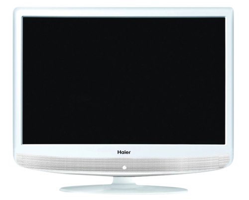 Haier HLC19RW 19-Inch Widescreen LCD HDTV with Built-In DVD Player (White)