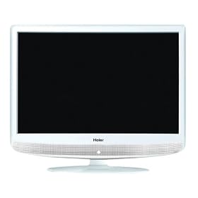 Haier HLC19RW 19-Inch Widescreen LCD HDTV with Built-In DVD Player (White)