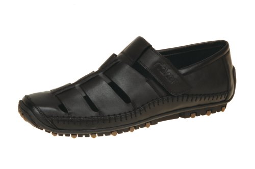 Rieker Herren Slipper, schwarz