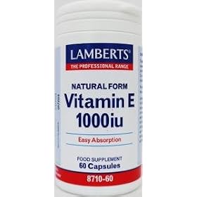 Lamberts Vitamin E 1000iu (670mg) - 60 Caps
