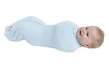 The Deluxe Woombie Baby Cocoon Swaddle (Big Baby, Bella Blue)