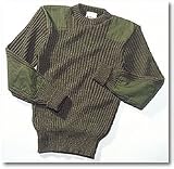 WOOLLY PULLY SWEATER USMC OLIVE GREEN CREW NECK