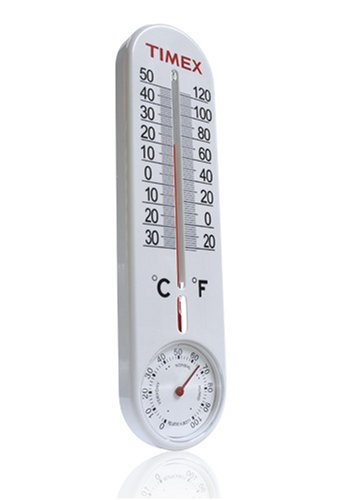 Timex TX1007 Suction Cup Wall Thermometer and Hygrometer