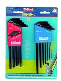 18 Piece Ball End 13211/13607 Combo Hex Key Set