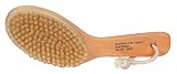Kingsley Natural Bristle Body Brush with Contoured Wooden Handle