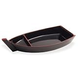 Lacquer Sushi Boat Black
