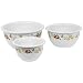 CorningWare Corelle Coordinates 3-Piece Bowl Set, Chutney