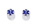 Star of Life - EMT RN Motorcycle Bike Bicycle - Tire Rim Schrader Valve Stem Caps - Aluminum Cheap