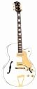 Arbor AJ144 Jazz Hollow-Body White Electric Guitar