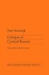 Critique of Cynical Reason (Theory & History of Literature)