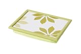 Premier Housewares 44 x 34 cm Lap Tray, Green Leaf