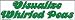 Visualize Whirled Peas bumper sticker