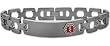 Men's Adjustable Titanium Medical ID Bracelet