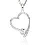 Rafaela Donata - 60836042 - Glossy Collection - Pendentif Femme - Coeur - Laiton - Cristal Swarovski - Blanc
