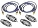 Belkin Hi-Performance Gold Series Audio Component Cable, RCA to RCA, 0.9m