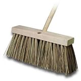 Palmyra 16"W Street Broom, Wood Handle