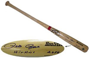 Pete Rose Signed Reds Baseball Bat - 4256