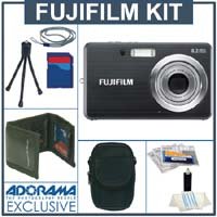 Fujifilm FinePix J10 Digital Camera Kit, Black with 2 GB SD Memory Card, Deluxe Carry... by 