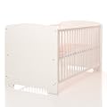 Kinderbett Babybett Gitterbett Jugendbett Kim Weiss 140x70 cm