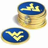 West Virginia Mountaineers WVU NCAA 12 Pack Collegiate Ball Markers