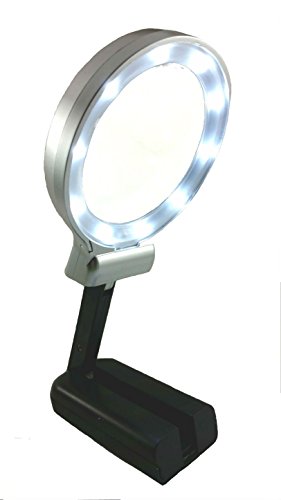 BUILTIN-Magnifying-Glass-10-LED-Lighted-Folding-Standing-Desk-Table-Lamp-Illuminated-3x-45x-Loupe-Magnifier-Le