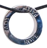 Love, Hope & Faith Ring Necklace