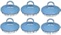 Century Shampoo Scalp Massage Brush #100 * Blue * 6 - Brushes