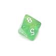 Chessex Borealis Green with white d8 Dice