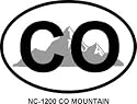 CO MOUNTAIN Oval Bumper Sticker