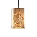 Justice Design Group ALR-8815-10-NCKL Alabaster Rocks! Collection 1-Light Pendant, Mini