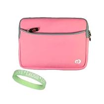 Pink Amazon Kindle DX Carrying Sleeve With Extra Pocket + Live*Laugh*Love Wrist Band!!! (Kindle DX Not Included)